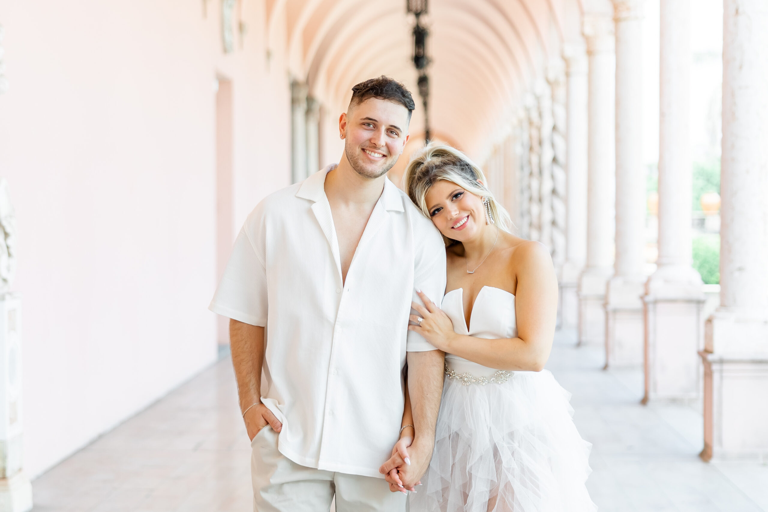 Luxury engagement session at The Ringling Museum in Sarasota, Florida