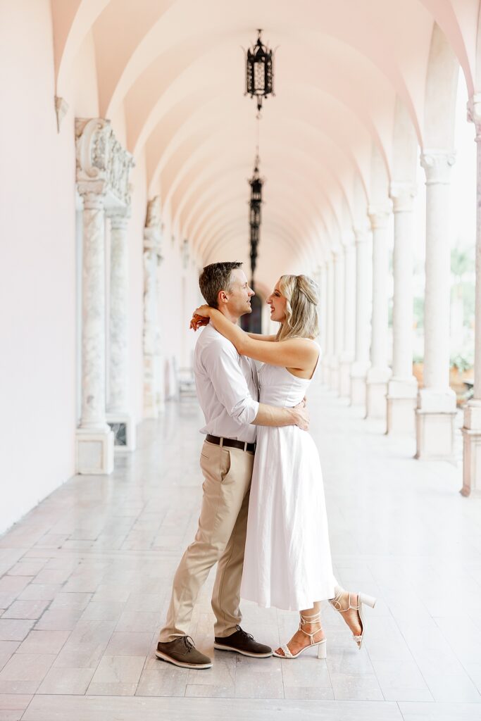 Ringling Museum engagement photo