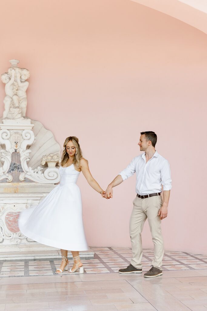 Ringling Museum engagement photo