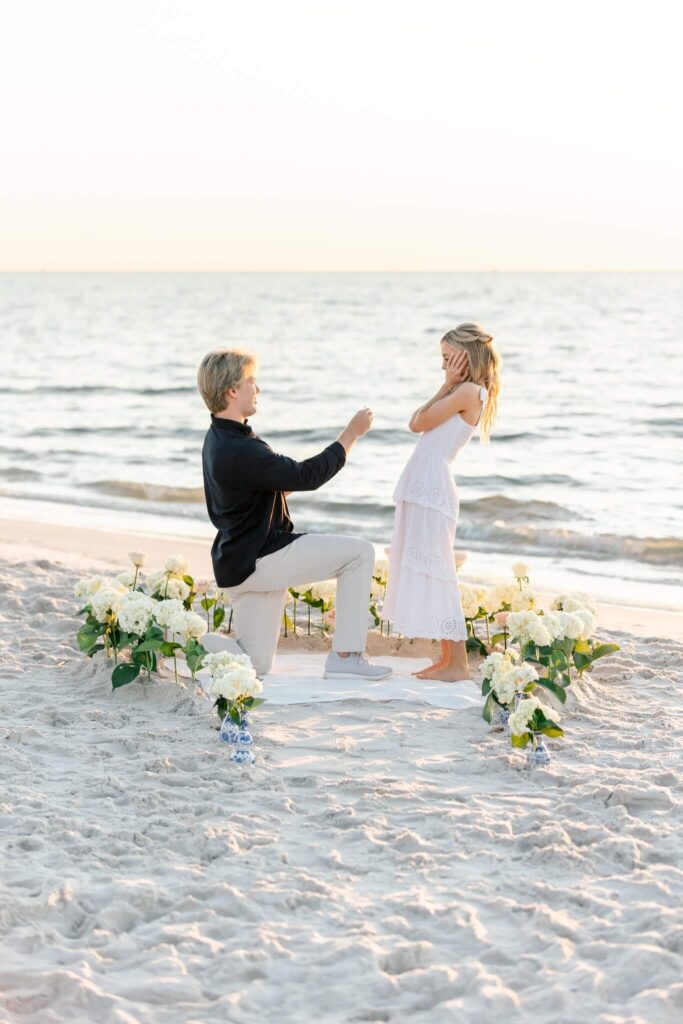 proposal naples pier beach by naples photographer