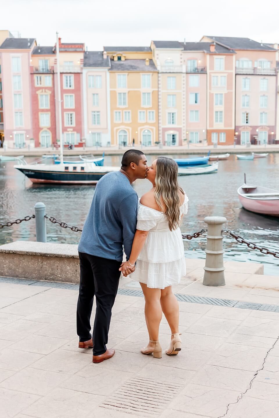 photo of orlando engagement photo locations portofino bay