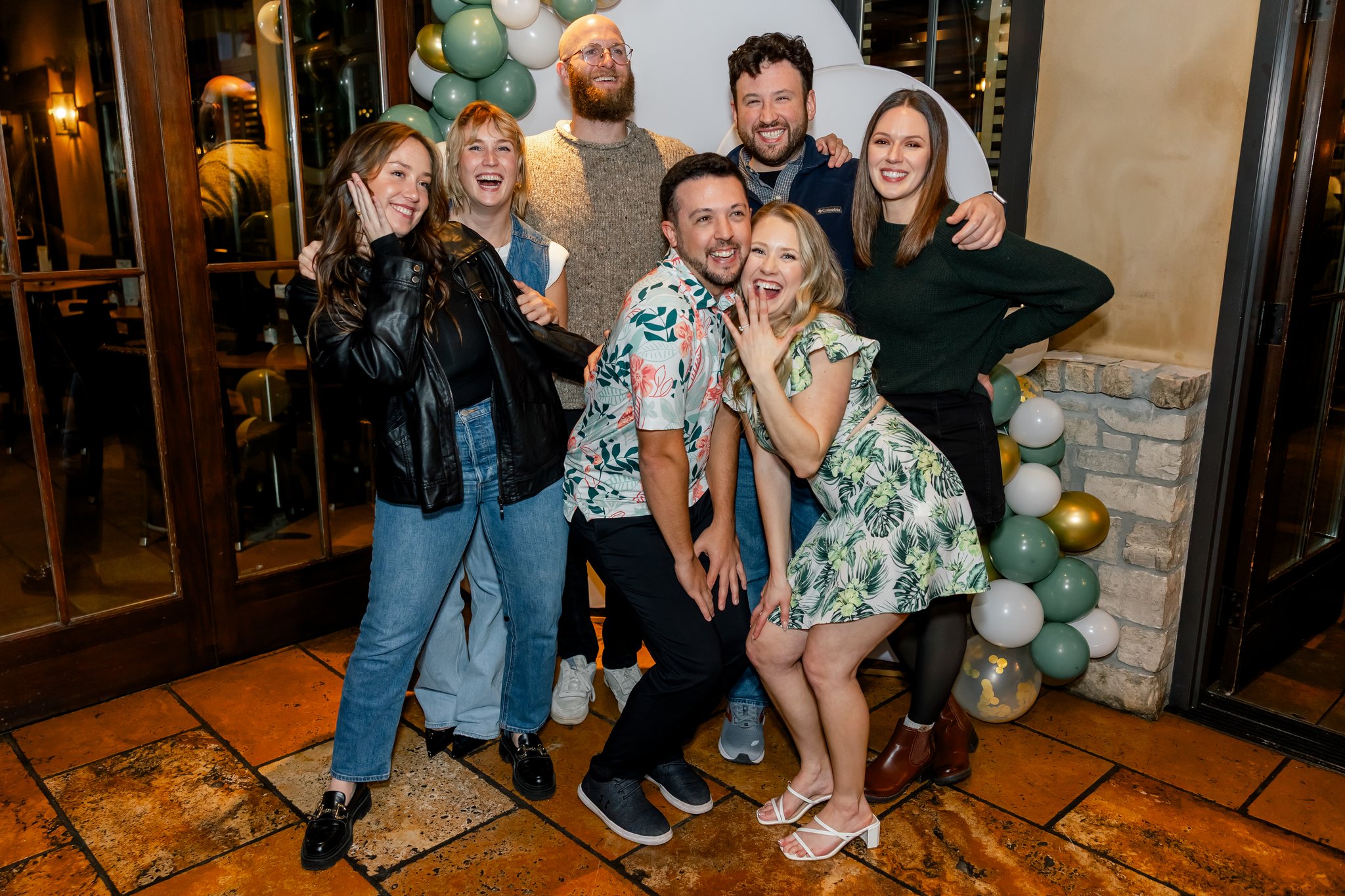 engagement party photos with Lindsey White