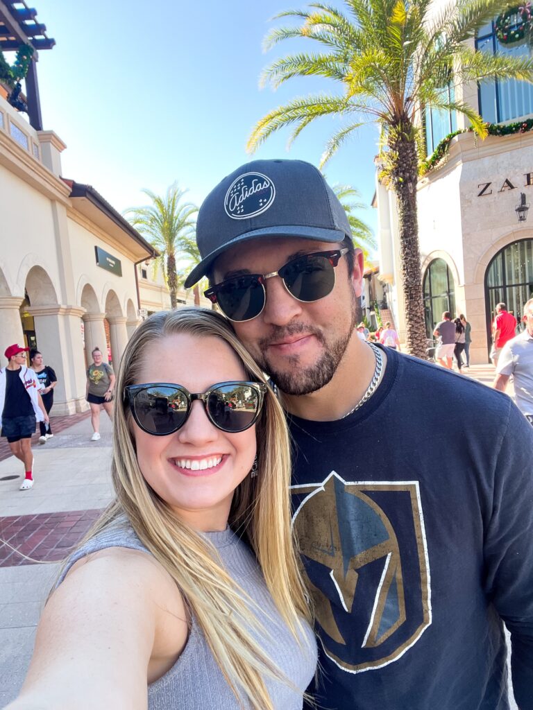 selfie of couple at disney to show being a wedding photographer