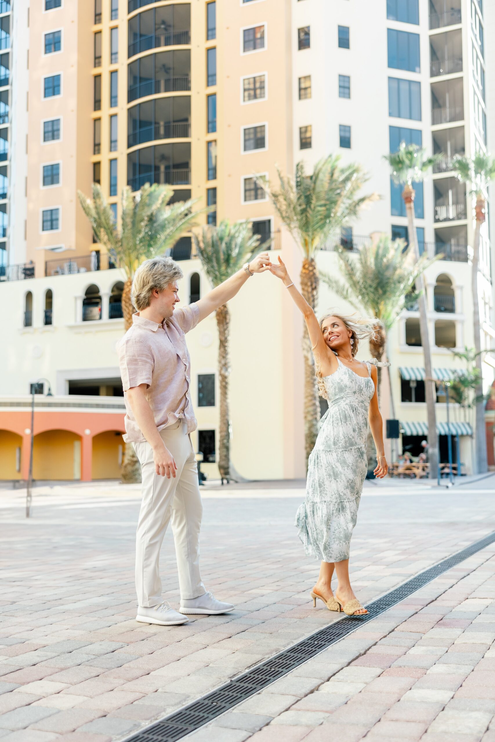 couple dancing at cape harbour marina cape coral fl