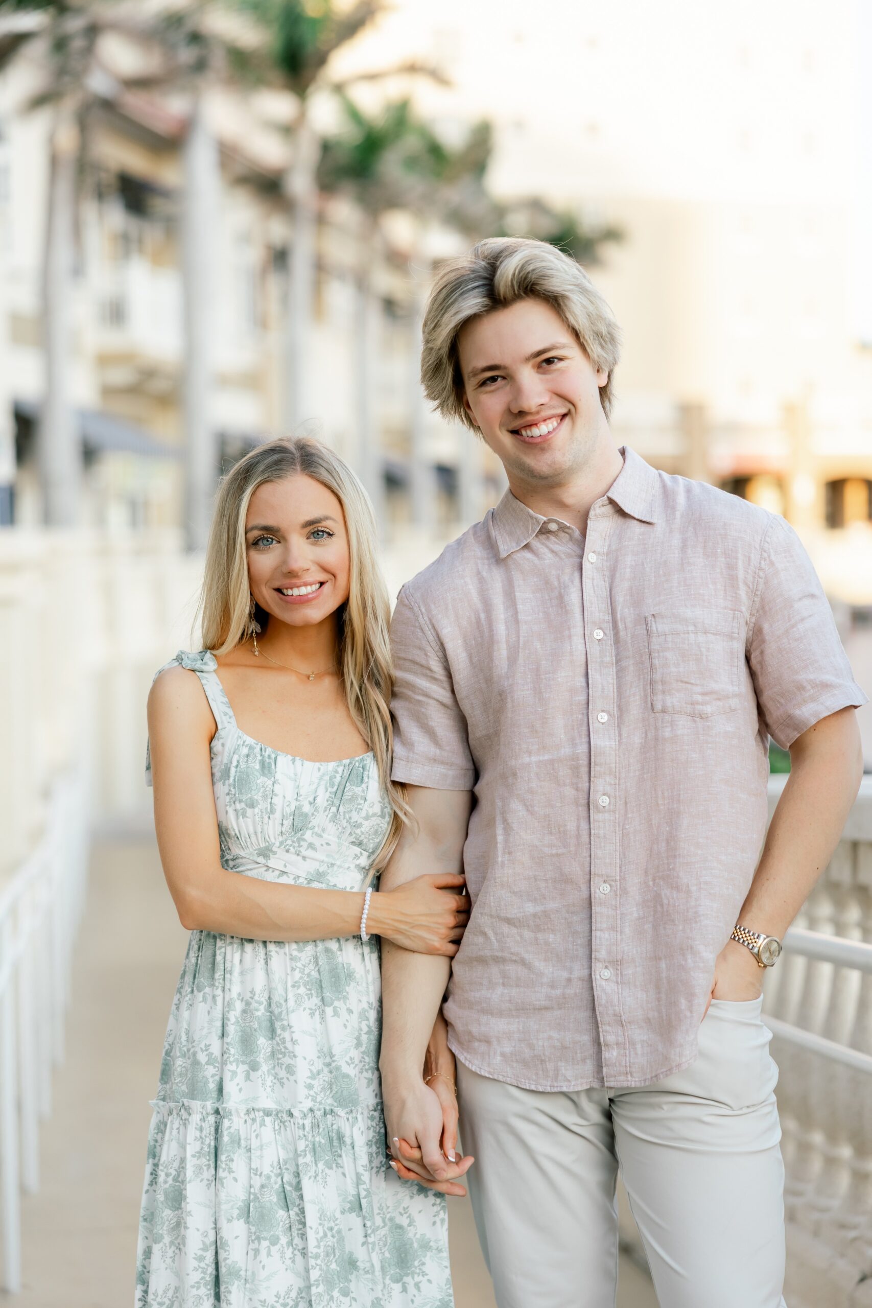 couple smiling at cape harbour cape coral