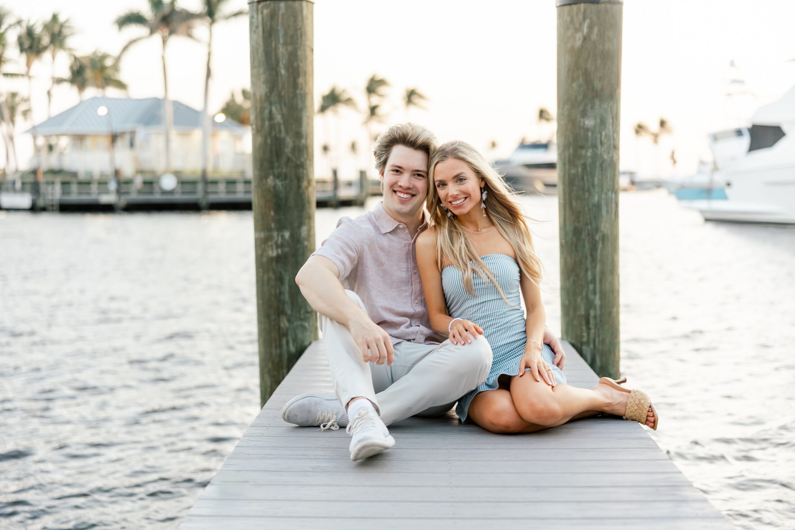 couple smiling for Cape Harbour Photos